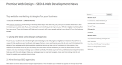 Desktop Screenshot of premisewebdesign.com